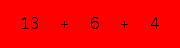 enter the sum of these 3 numbers