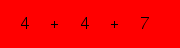 enter the sum of these 3 numbers
